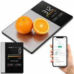 Virtuvinės svarstyklės 24632, 5kg, Bluetooth ry&scaron;ys, spalva: juoda