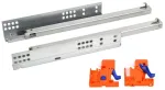 Undermount drawer slide with a soft closing system (partial extension) l-500 Modern Slide