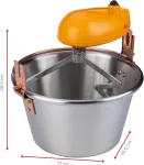 Ardes - ar24am81 inox virdulys 28 cm skersmens, mai&scaron;ytuvas uogienei, polentai, ardes mai&scaron;ymo virdulys indukcinei viryklei, mai&scaron;ytuvas su elektriniu varikliu, bajoneto dangtelis, lengvas valymas 8/12 porcijų