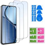 3x Grūdintas stiklas, skirtas Realme C53 | C51 | C61 | C63, 9h kietumo, 3 vnt. rinkinys