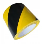 Įspėjamoji lipni juosta Epat geltona-juoda, 50 mm x 33 m