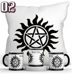 Resolid supernatural rinkinys magi&scaron;kas puodelis + pagalvė + vardas