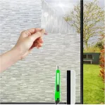 Medienos ra&scaron;to nepermatoma langų plėvelė, 40 x 300 cm, matinio stiklo plėvelė, lipni dekoratyvinė langų plėvelė, anti-uv, lipni plėvelė, langų privatumo apsauga be klijų