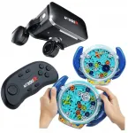 Webski Vr 360 laipsnių akiniai + žaidimų valdiklis + lavinamasis vikrumo žaidimas labirintas