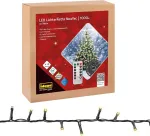 Idena 31115 Led girlianda su 1000 &scaron;iltos baltos spalvos Led, 8 valandų laikmačio funkcija, reguliatoriumi ir atmintimi, su kabelio rite, apie 35 m ilgio, rankdarbiams, vakarėlių dekoravimui, kalėdinei dekoracijai, vestuvėms