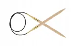 Knitpro Basix Beech medvilninės virbalai su valu, 6,0 mm, 60 cm
