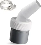 Skalbimo ma&scaron;inos i&scaron;leidimo adapteris, skalbimo ma&scaron;inos prijungimo adapteris vamzdžio skersmeniui 40 mm, įėjimo skersmuo 18-24 mm žarna su žarnos spaustuku, skalbimo ma&scaron;inos jungtis indaplovei, džiovyklei