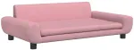 Fotelis Vaiki&scaron;ka sofa, rožinės spalvos, 100x54x33cm, aksomas