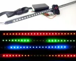 Knight Rider Rgb Led juosta 24v, 55cm, 130 efektų