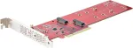 Startech.com Dual M.2 Pcie adapterio plok&scaron;tė, Pcie x8/x16 į Dual Ahci arba Nvme M.2 Ssd, Pci Express 4.0, 7.8gb/s vienam diskui, reikalingas bifurkavimas - suderinama su Windows/linux (dual-m2-pcie-card-b)