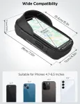 Lemego vandeniui atsparus dviračio telefono laikiklis motociklui 360&deg; pasukamas telefono laikiklis 4,7&ndash;6,5 colių i&scaron;maniesiems telefonams su apsauga nuo lietaus, krep&scaron;ys ant vairo, dviračio krep&scaron;ys, dviračio laikiklis