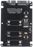 Haljia Msata į Sata Iii konverterio adapteris Msata Mini Pcie Ssd į 2.5 colio Sata 3 kietojo disko adapterio plok&scaron;tė su 7 mm korpusu, skirtas stacionariam arba ne&scaron;iojamam kompiuteriui