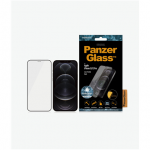 Panzer Glass PanzerGlass | Apple | Skirta iPhone 12/12 Pro | Stiklas | Juodas | 100% prisilietimas; Danga netoksi&scaron;ka | Tinkamas atvejams