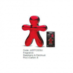 Mr&Mrs Fragrance Mr&Mrs Automobilinis oro gaiviklis JEFF Raspberry&Patchouli, chromo raudona