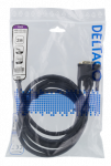 Kabelis DELTACO HDMI į DVI, 2 m, Full HD, juoda / HDMI-112D