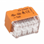 Orno 8 laidų įstumiama jungtis; dvieilis; vielai 0,75-2,5 mm ?; IEC 300V / 24A 50 vnt.