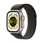 I&scaron;manusis laikrodis Apple Watch Ultra GPS + Cellular, 49 mm, Titano spalvos korpusas su juodos/pilkos spalvos dirželiu - M/L