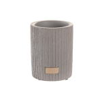 Stiklas DKD Home Decor Pilka Cementas (8 x 8 x 10 cm)