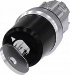 Siemens Jungiklis su raktu 22mm apvalus blizgus metalinis spyna Nr.SSG10 2 poz. O-Ir monost. pradžios kampas 90 laipsnių 3SU1050-5BF11-0AA0