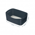 Leitz Daiktadėžė Cozy L:MyBox be dangtelio, pilkos sp.