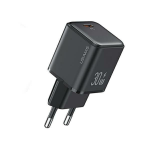 USAMS Tinklo įkroviklis 1xUSB-C PD30W 3A (only head) PD3.0 Fast Charging juodos spalvos X-ron Series CC186TC01 (US-CC186)