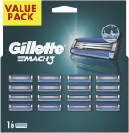 Gillette Mach3 Skustuvo Vyrams Galvutės 16 vnt