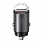 REMAX car charger Type C + USB Quick Charger 30W 4.8A RCC110 MINI juodas