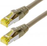 helos Patchkabel Cat 6a S/FTP RJ45 grau 15m AWG26/7 LSZH GHMT