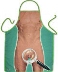 Diablo Picante Men's Party Apron with Humorous Graphic Design, Polyester