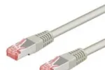 Goobay CAT 6 tinklo kabelis, S/FTP (PiMF), pilkas, 1 m, 1 m, Cat6, S/FTP (S-STP), RJ-45, RJ-45, Pilkas