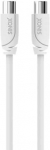 Sinox antenos kabelis. 5 m. Baltas