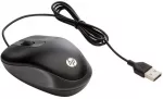 HP USB kelioninė pelė, skirta abiem rankoms, optinė, USB A tipo, 1000 DPI, juoda