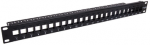 Securitynet CCAS-PAEM-24 Neįrengtas skydelis 19" 1U 24 prievadai, juodas