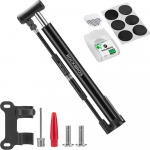 Rockbros 42322821001 floor bicycle pump - juodos spalvos