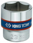 King Tony 3335M, Lizdo antgalis, 3/8", metrinis, 1 galvutė(-s), 19 mm, chromo-vanadžio plienas