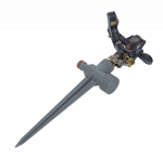 Metalinis pulsuojantis purk&scaron;tuvas Bradas Baltas LINE, įsmeigiamas