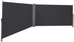 Songmics Dviguba &scaron;oninė markizė 160 x 600 cm antracito spalvos