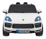 Ramiz Elektromobilis Porsche Cayenne S, lakuotas baltas