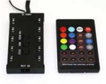 EUROCASE valdiklis + nuotolinio valdymo pultas RGB ventiliatoriui (visos spalvos)