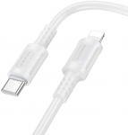 Borofone kabelis BX111 Feliz - Type C į Lightning - PD 27W 1 metras baltos spalvos