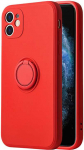 Dėklas Vennus silikoninis Ring skirtas Samsung Galaxy S21 Plus Raudona