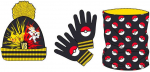 Nintendo Pokemon snood, hat and gloves set