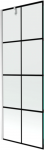 Vonios sienelė Mexen Next I, Chrome/juodas ra&scaron;tas, 70 x 150 cm
