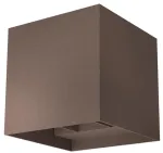 Sieninis &scaron;viestuvas 2 x 10W LED sieninis lauko &scaron;viestuvas VARY, tamsiai rudas, 3000K, IP54, 90298