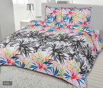 Matex Patalynė flanelinė 140x200 F-61A palmių lapai gėlės rutulys spalvingas
