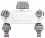 Bradas Baltas LINE 2 padėčių SOLID skirstytuvas su 1" arba 3/4" čiaupų vožtuvais
