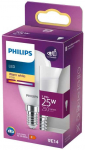 Philips Žvakė ir liuminescencinė lemputė, 2,8 W, 25 W, E14, 250 lm, 15 000 h, &Scaron;iltai balta