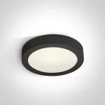 Lubinis &scaron;viestuvas 15W LED plafonas, juodas, 2700/3000/4000K, 62115F/B/V