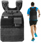 Reguliuojama svorio liemenė jėgos treniruotėms, 18.14 kg juoda svorio liemenė, bėgimo liemenė