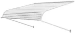 Aliuminio stogelis durims 121.9x106.6cm, durų tentas, pastogė terasai, lauko markizė